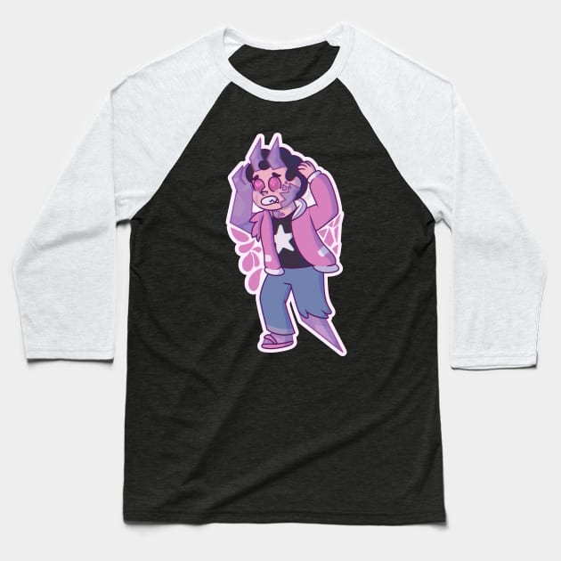 Corrupted Steven Universe Baseball T-Shirt by Snorg3